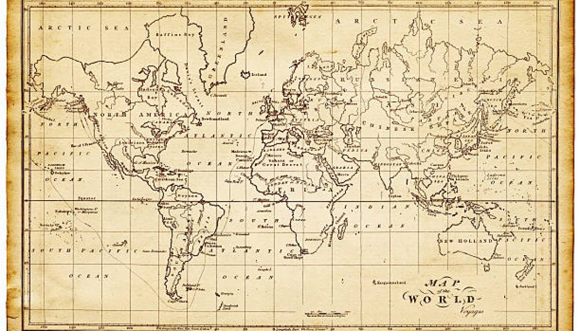 map of the world - 1814